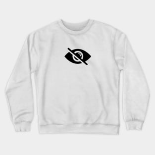 No eye prohibition(black variant) Crewneck Sweatshirt